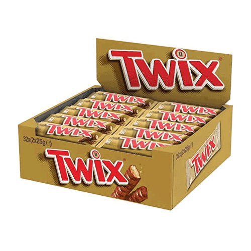 590021 Twix candybar box of 32 pcs