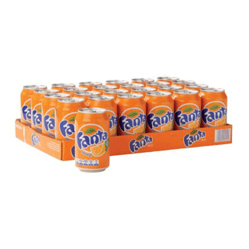 590052 Fanta orange tray of 24 cans