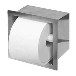 604097 LX WC rollholder sq, SS