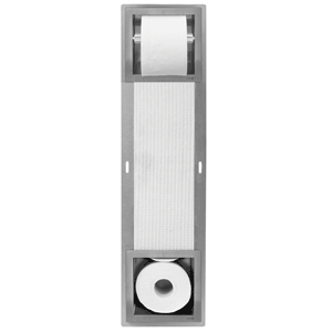 604098 LX toilet roll+spare holder SS 5rol