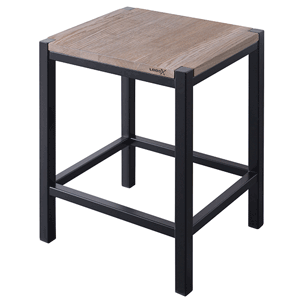 LoooX Wooden Stool, mat-zwart