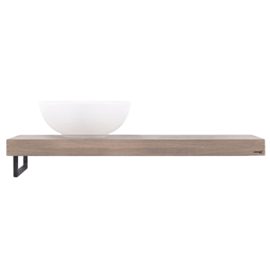 LoooX Wooden Base Shelf Solo, stainless steel