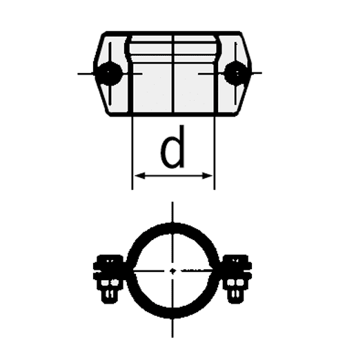 607094 GMX sec.clamp DN100