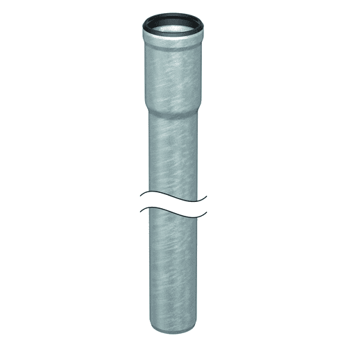 ACO GMX pipe + long socket DN50, L=2.75m