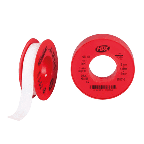 Teflon PTFE-tape, rol 12 m (12mm x 0,1mm)