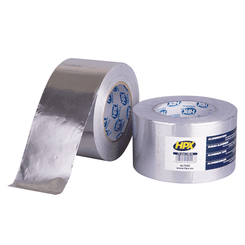610037 Aluminium tape 75mm, rol 50m