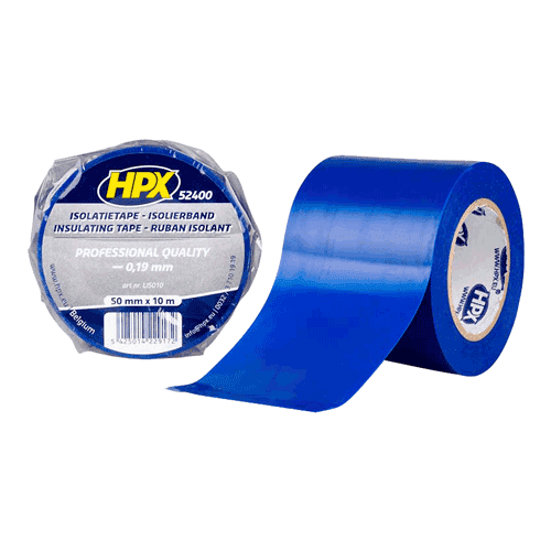 kleur Manie Winderig PVC tape blauw, 50mm - rol 10m, 610123 | Groothandel Van Walraven