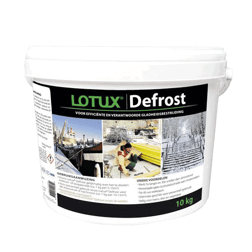 Lotux defrost thawing agent, 10 kg bucket