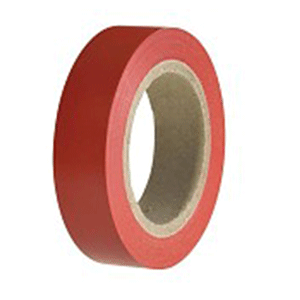610297 Isol.tape pvc 19mm rol 20mtr rood