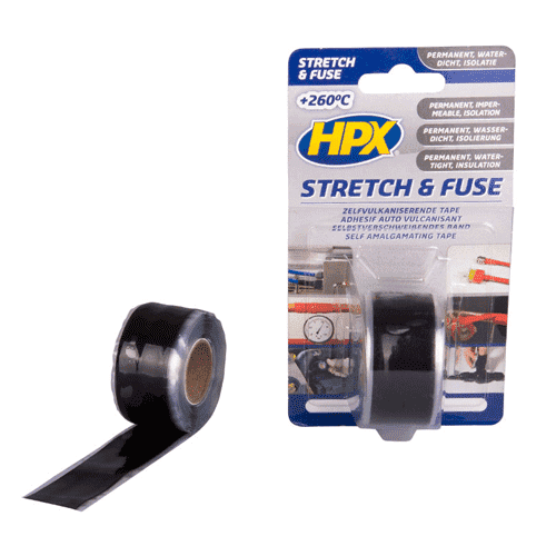 610325 STR/F rep.tape 25mm x 3mtr black