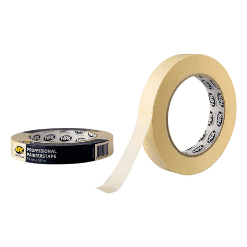 610351 Crepe masking tape 60C wit 19mmx50m