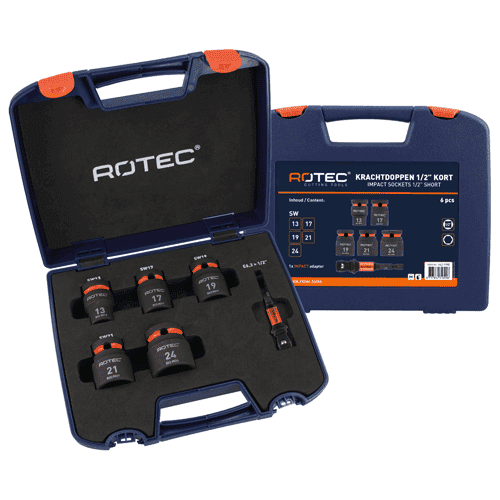 Rotec krachtdoppenset 6-delig