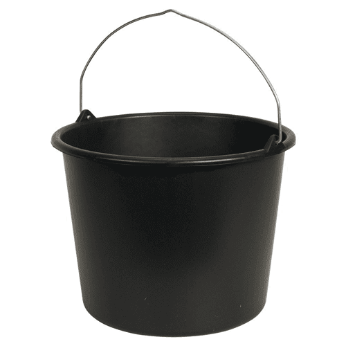 610525 Emmer zwart Gripline 12ltr