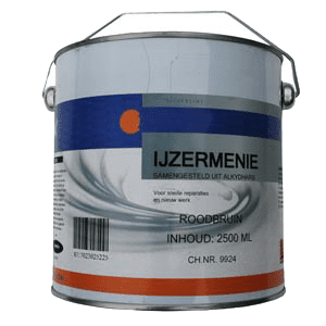 610611 Menie rood voor staal 2.5 ltr