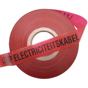 612004 Mark.tape red elec roll of 250mtr