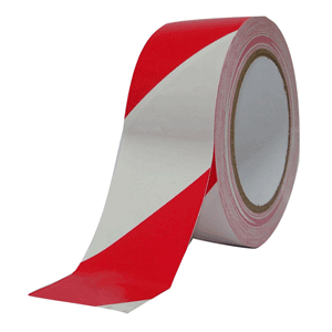 612005 Barrier ribbon, red/white roll 500m