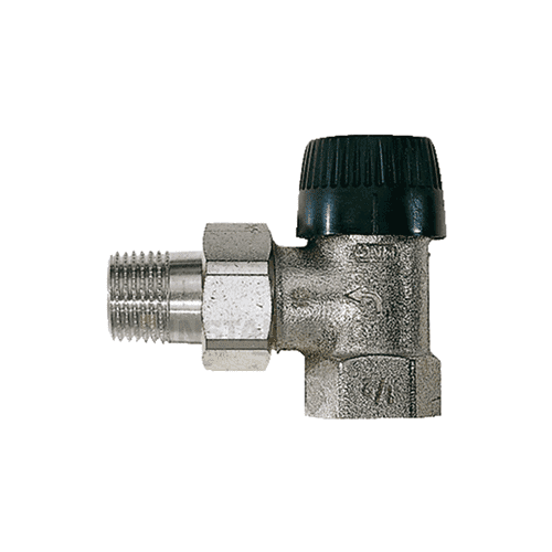 Honeywell Home thermostatic radiator valve with BB insert - angled