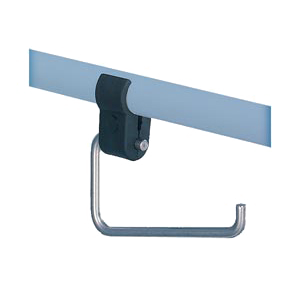 Linido toilet roll holder, stainless steel, for hinged support rail