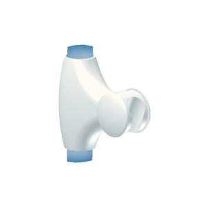 Linido plastic shower head holder, white