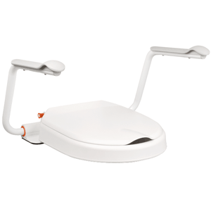 Etac Hi-Loo toilet seat raiser, permanently affixed