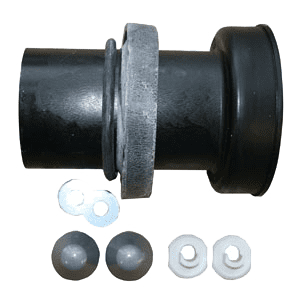 Connection set 90x185 mm, without flush pipe