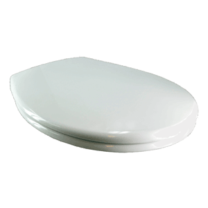 soft close toilet seat with cover, white