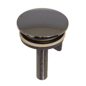 Chrome-plated tap hole plug Ø 50 mm, rounded model