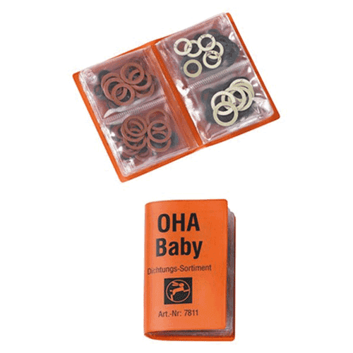 Assorted O-rings in pouch