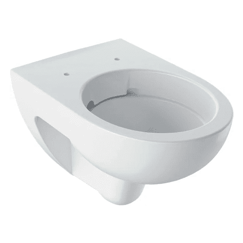 Geberit Renova wall-hung toilet with, rimfree, white