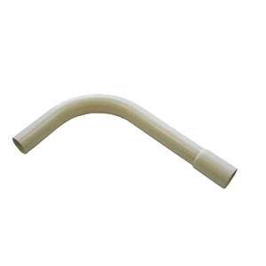 Downpipe bend 90°, plastic, white