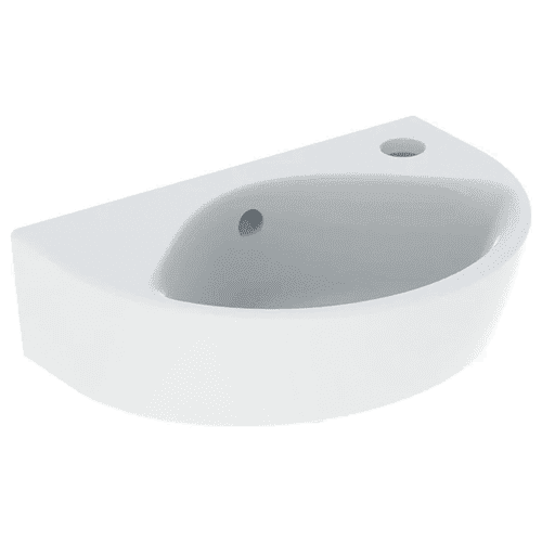 Geberit Renova hand basin, small, white, 36 cm