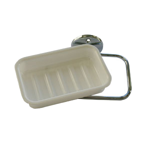 Haceka soap holder with white dish