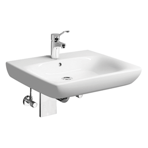 Geberit 300 Comfort washbasin, with tap hole and overflow