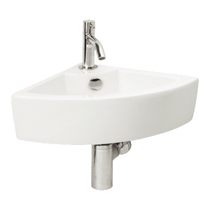 WaSani small hand basin set White Classic, 32 x 32 x 12.5 cm