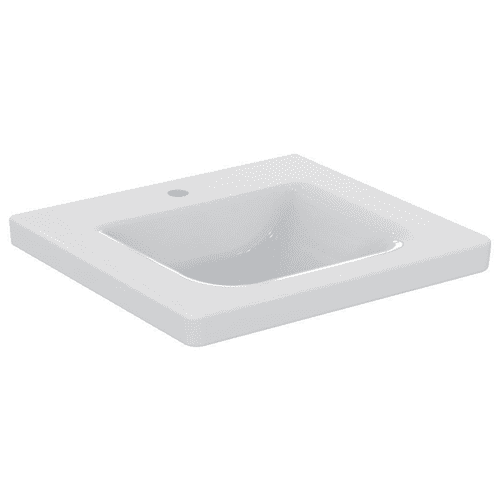 Connect Freedom Comfort wastafel met kraangat, 60 x 55cm, wit