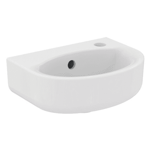 Connect Arc hand basin, small, white, 35 x 26 cm