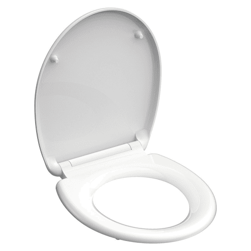 Duroplast toilet seat with cover soft close, white