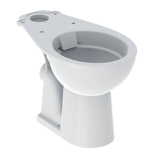 Geberit Bastia rimless floor-standing toilet, PK (horizontal outlet) white