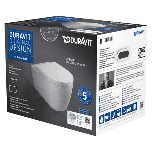 Duravit ME by Starck wall-mounted toilet pack 452909