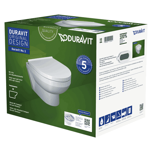 Duravit No.1 wall-mounted toilet pack 456209