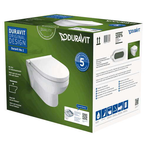 Duravit No.1 Compact wall-mounted toilet 457509