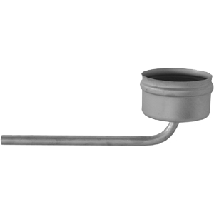 Stainless steel single-walled condensate drain vertical, 80 mm