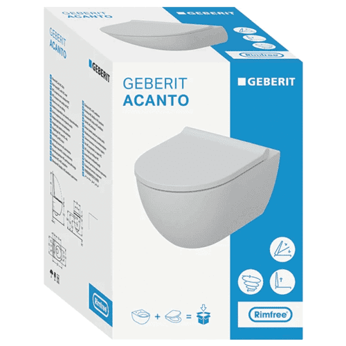 Geberit Acanto wall-mounted toilet pack
