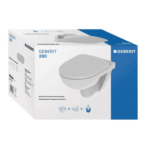 Geberit 280 Basic wall-hung toilet pack