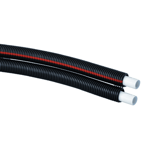 Uponor Uni Pipe PLUS in mantelbuis twin, op rol