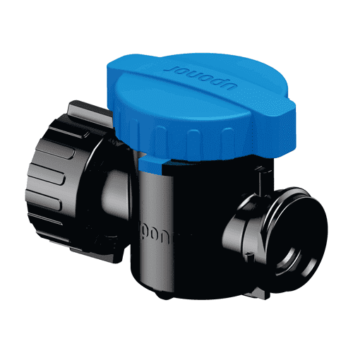 Uponor Aqua PLUS shut-off valve PPM, blue