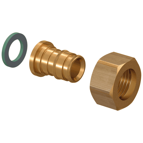 Uponor Quick & Easy 2-delige schroefkoppeling PL