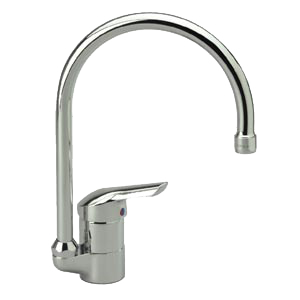 Venlo Nimbus New single-lever kitchen mixer tap, with curved spout