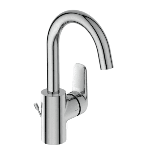 Venlo Nimbus Blue hand basin mixer tap with high round spout