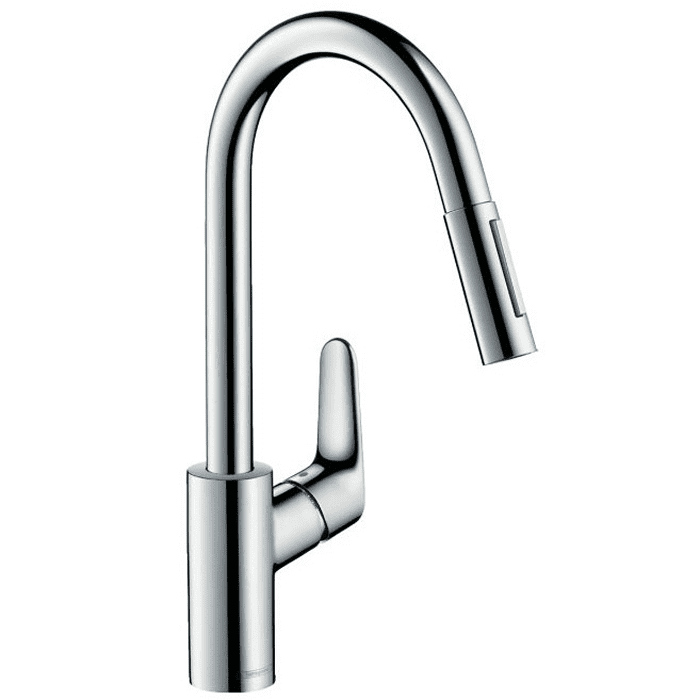 Hansgrohe Focus 240 single-lever kitchen mixer tap, with pull-out hand shower
